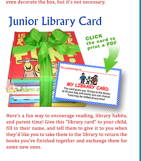 Free gift ideas for early literacy